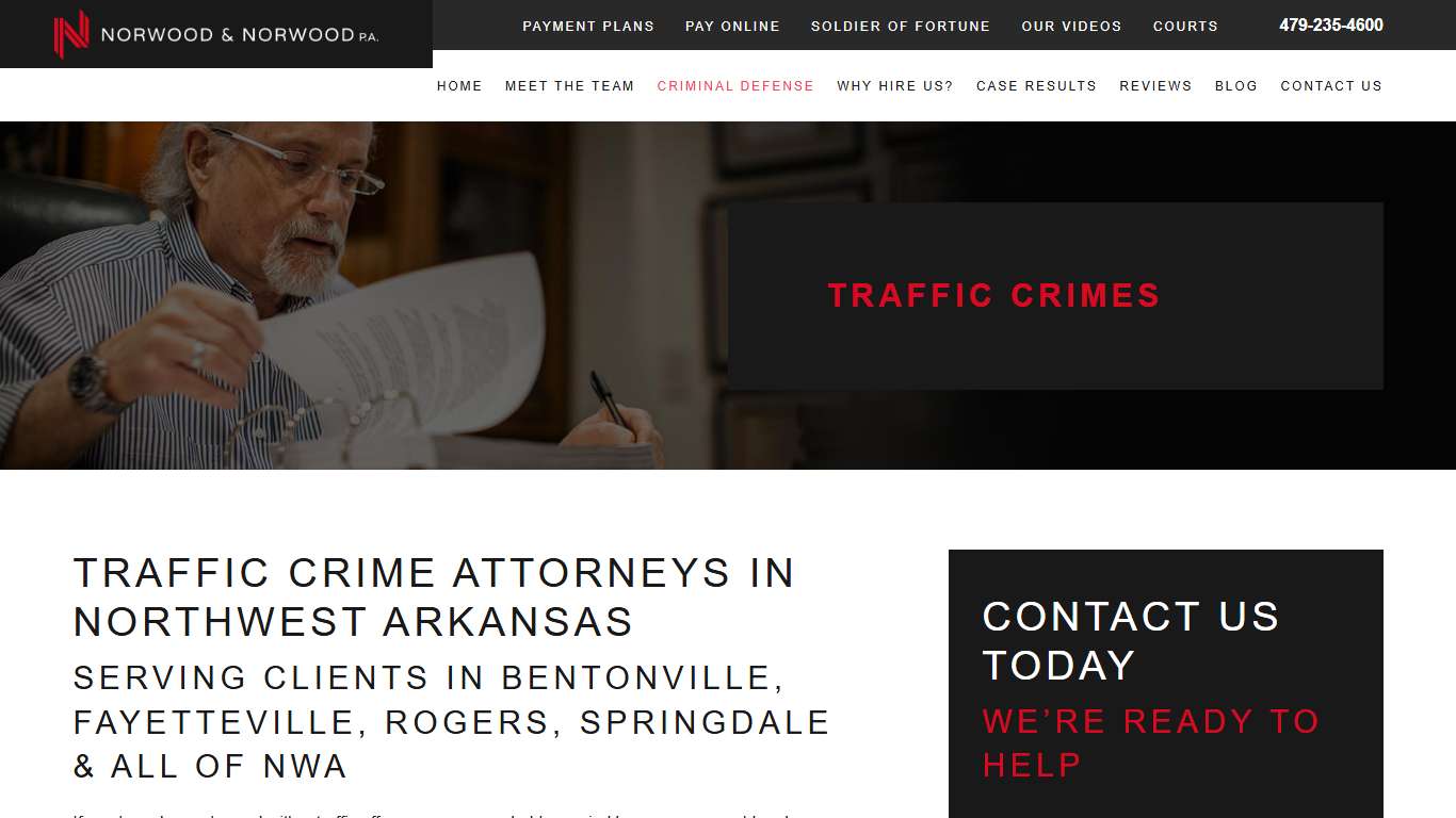 Northwest Arkansas Traffic Crimes Lawyers | Norwood & Norwood, P.A.